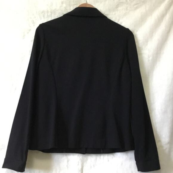 Chico's Black Double Row Hood w/ Eye Closure Blazer - Picture 8 of 13